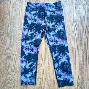 ZYIA Girls Floral Watercolor Soft n Snug Legging